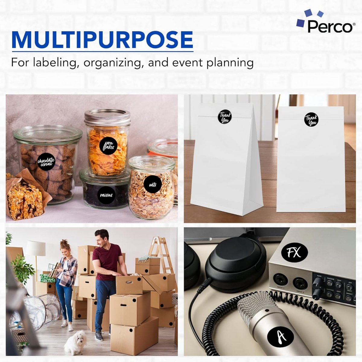 2 Inch Round Sticker Labels - Store Supplies