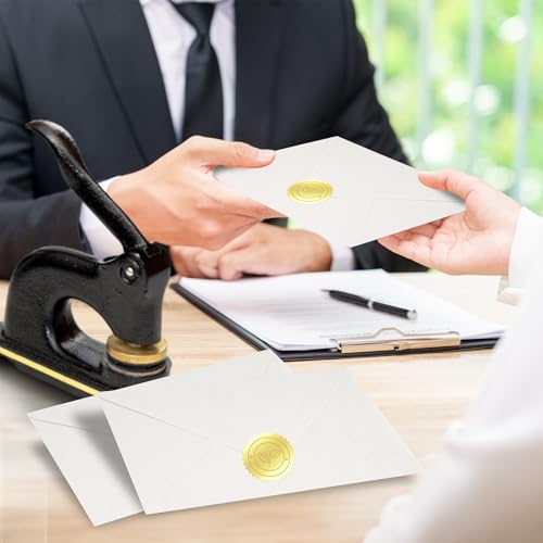 2 - Inch Serrated Edge Sticker Labels - Metallic Gold 1 Roll