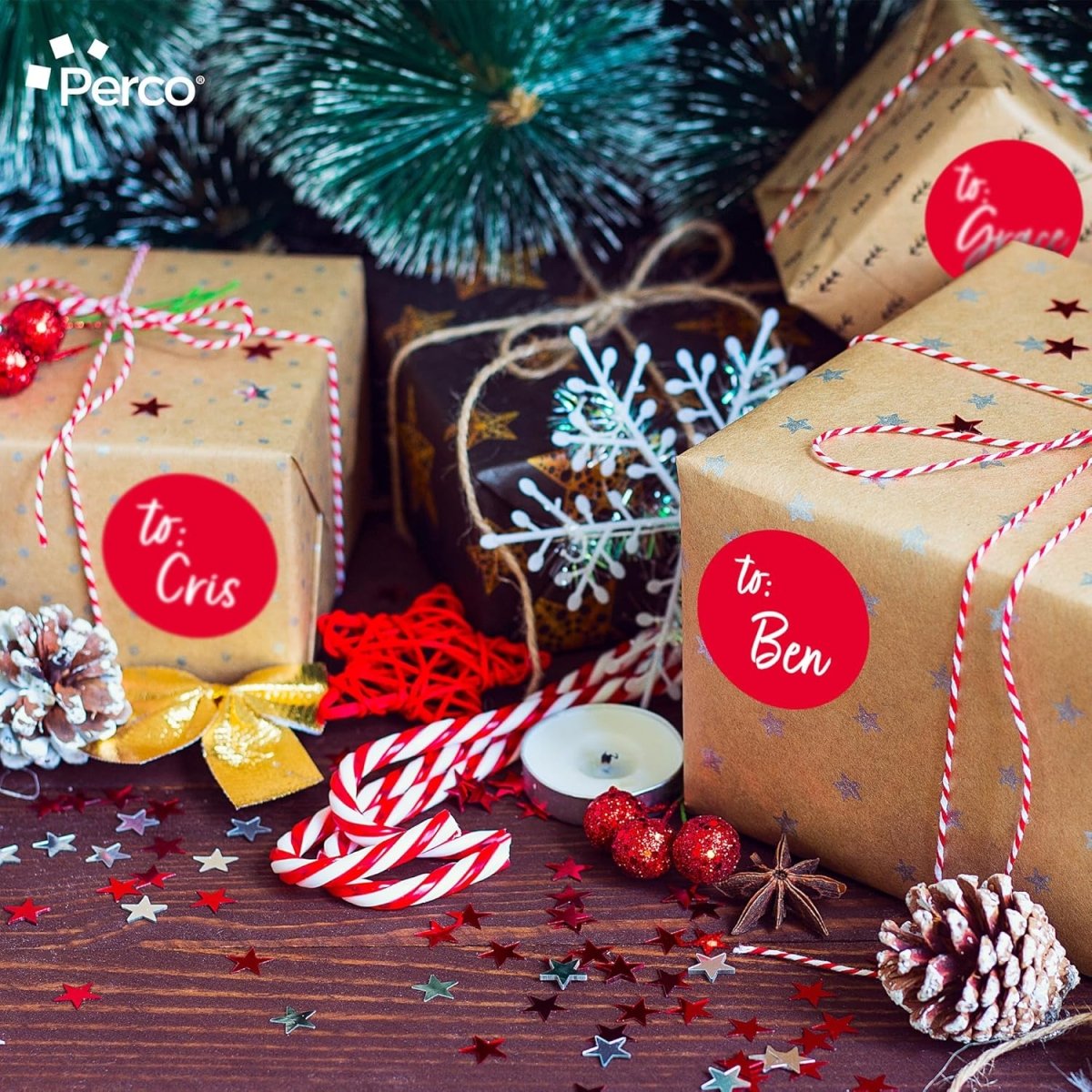 3 - Inch Round Circle Dot Sticker Labels with Strong and Permanent Adhesive - 500 Labels per Roll - Vibrant Colors - Made in USA - Store Supplies