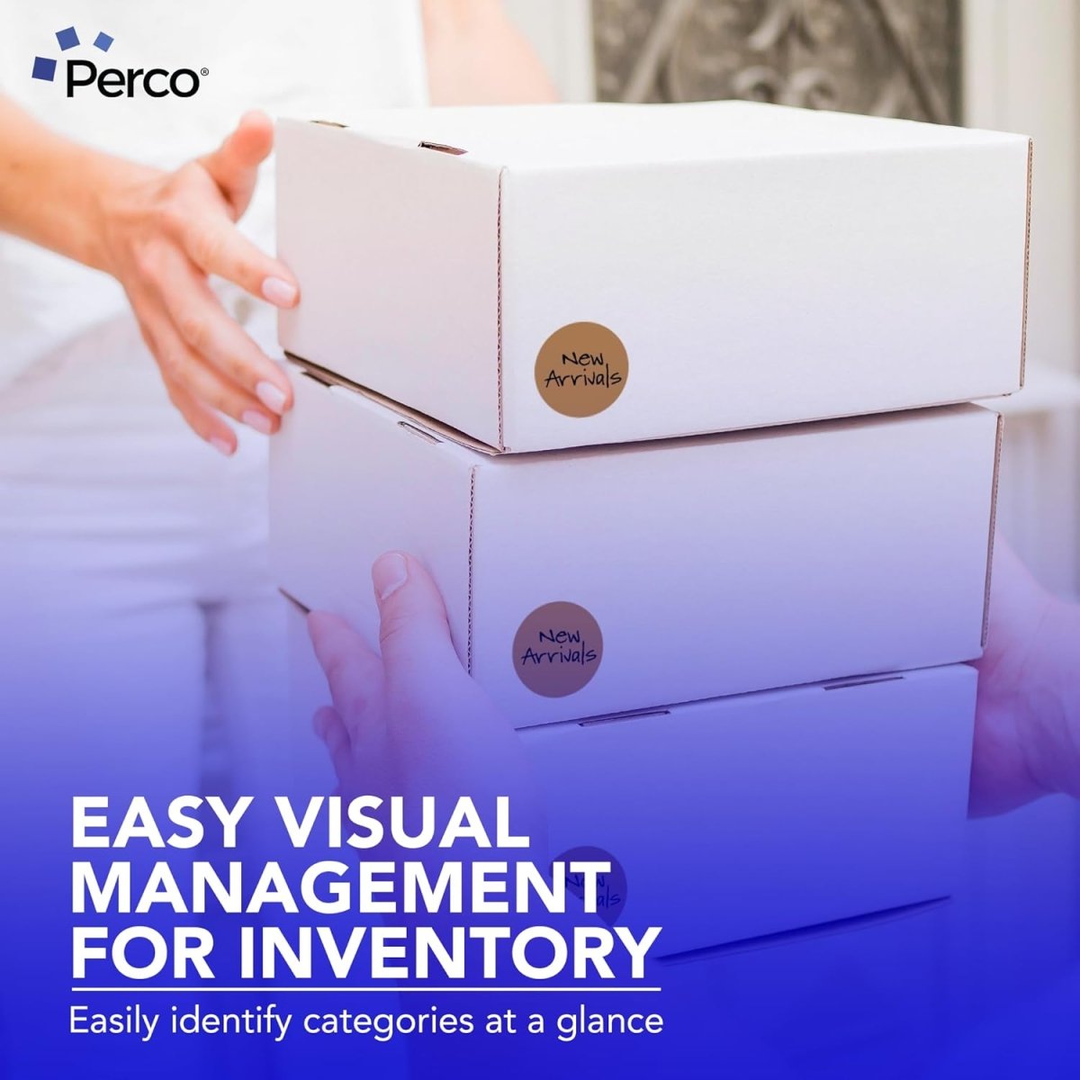 3 - Inch Round Circle Dot Sticker Labels with Strong and Permanent Adhesive - 500 Labels per Roll - Vibrant Colors - Made in USA - Store Supplies