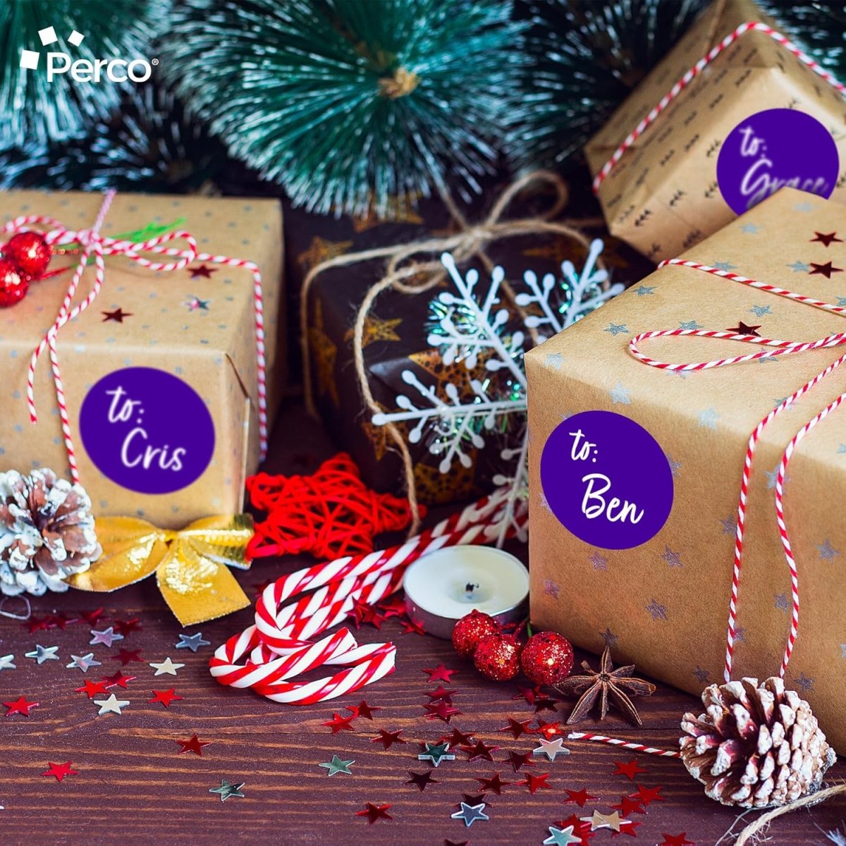 3 - Inch Round Circle Dot Sticker Labels with Strong and Permanent Adhesive - 500 Labels per Roll - Vibrant Colors - Made in USA - Store Supplies