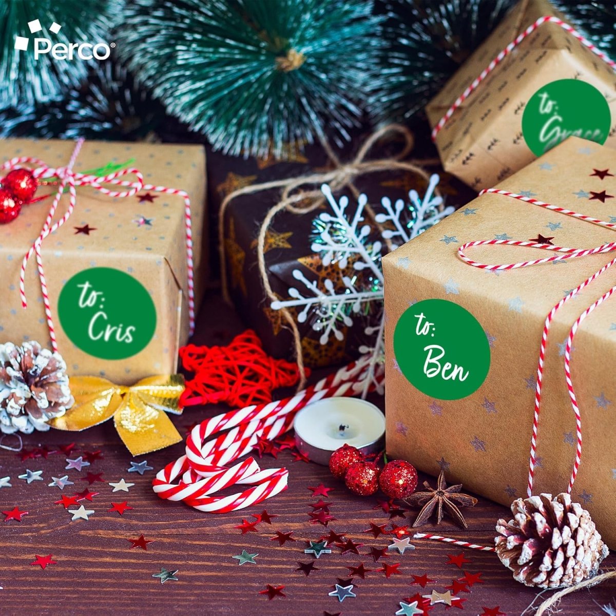 3 - Inch Round Circle Dot Sticker Labels with Strong and Permanent Adhesive - 500 Labels per Roll - Vibrant Colors - Made in USA - Store Supplies