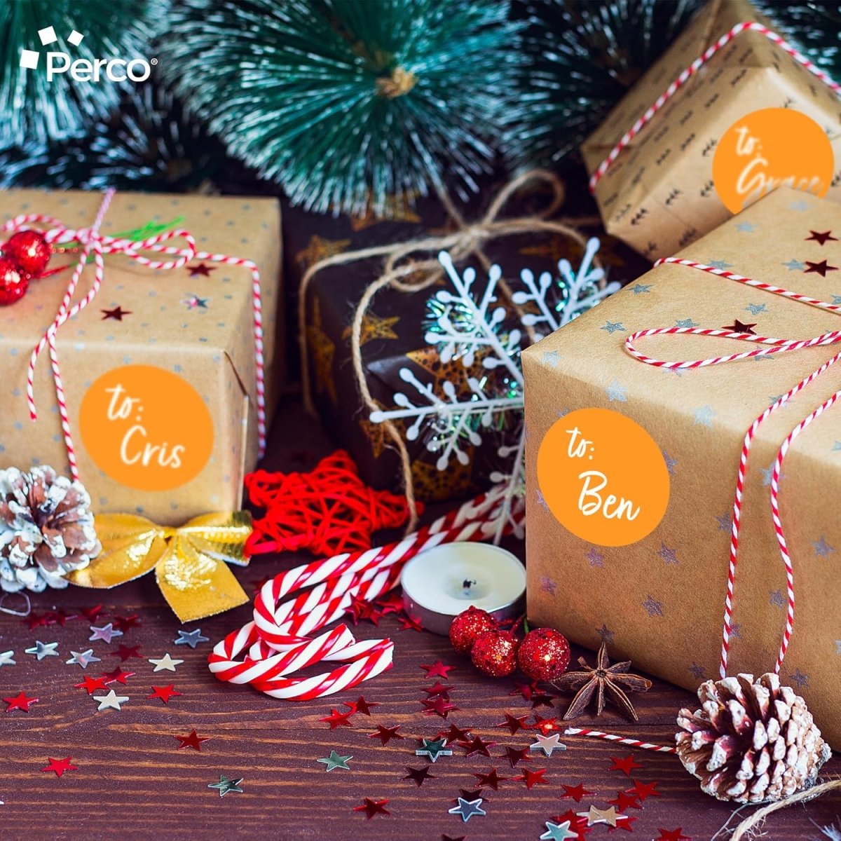 3 - Inch Round Circle Dot Sticker Labels with Strong and Permanent Adhesive - 500 Labels per Roll - Vibrant Colors - Made in USA - Store Supplies