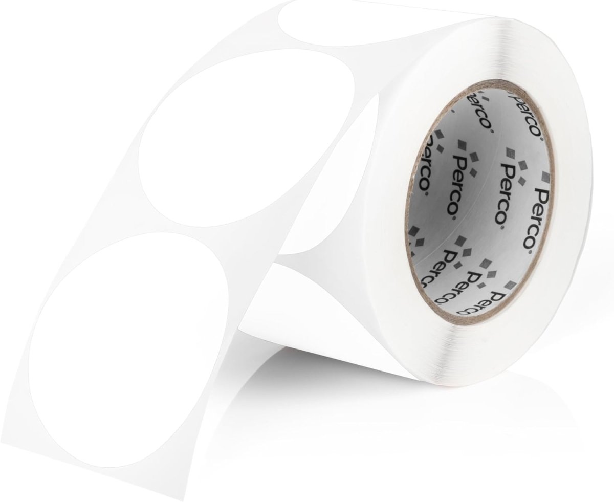 3 - Inch Round Circle Dot Sticker Labels with Strong and Permanent Adhesive - 500 Labels per Roll - Vibrant Colors - Made in USA - Store Supplies