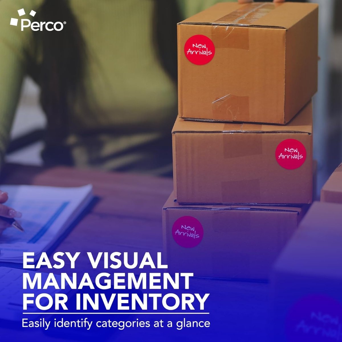 3 - Inch Round Circle Dot Sticker Labels with Strong and Permanent Adhesive - 500 Labels per Roll - Vibrant Colors - Made in USA - Store Supplies