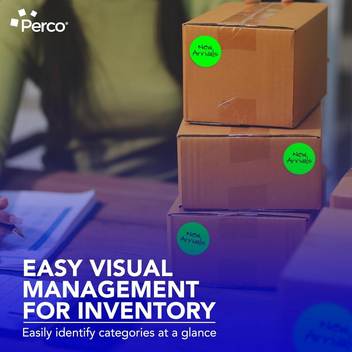 3 - Inch Round Circle Dot Sticker Labels with Strong and Permanent Adhesive - 500 Labels per Roll - Vibrant Colors - Made in USA - Store Supplies