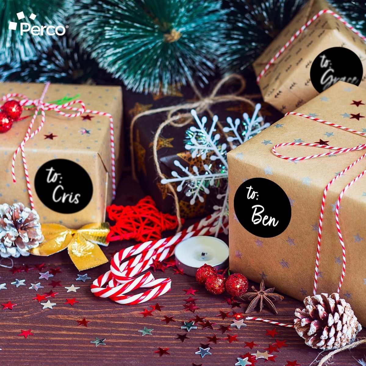 3 - Inch Round Circle Dot Sticker Labels with Strong and Permanent Adhesive - 500 Labels per Roll - Vibrant Colors - Made in USA - Store Supplies