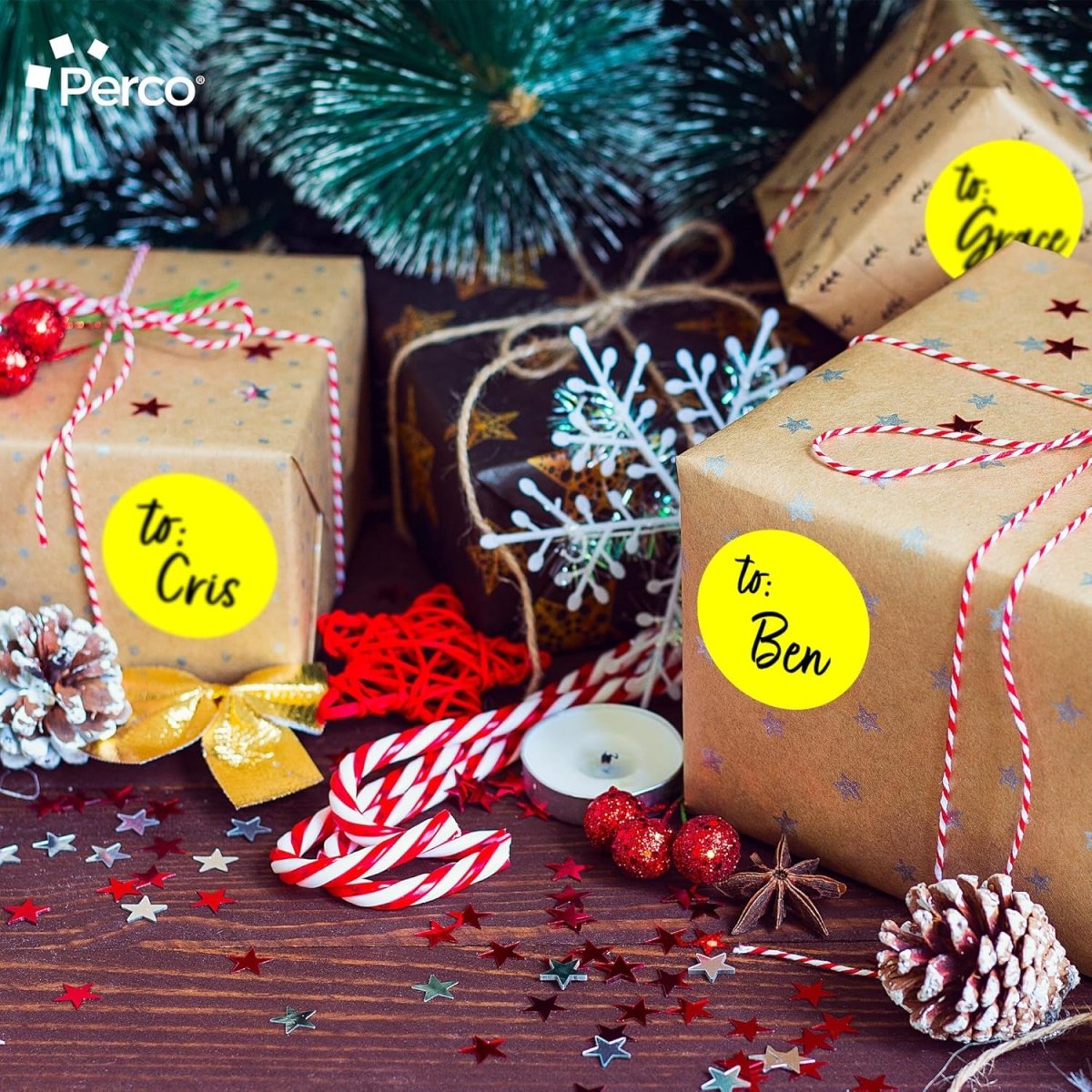 3 - Inch Round Circle Dot Sticker Labels with Strong and Permanent Adhesive - 500 Labels per Roll - Vibrant Colors - Made in USA - Store Supplies