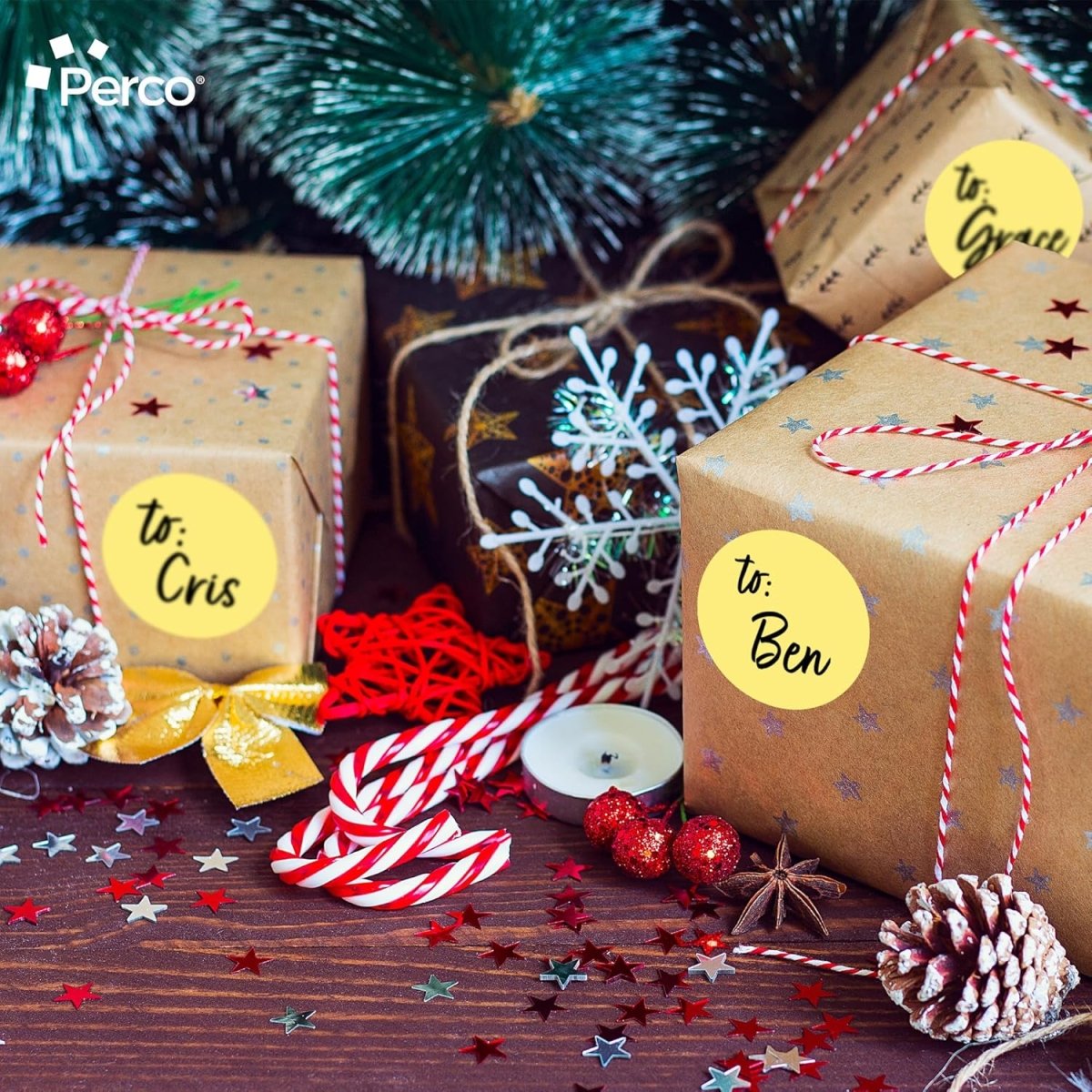 3 - Inch Round Circle Dot Sticker Labels with Strong and Permanent Adhesive - 500 Labels per Roll - Vibrant Colors - Made in USA - Store Supplies