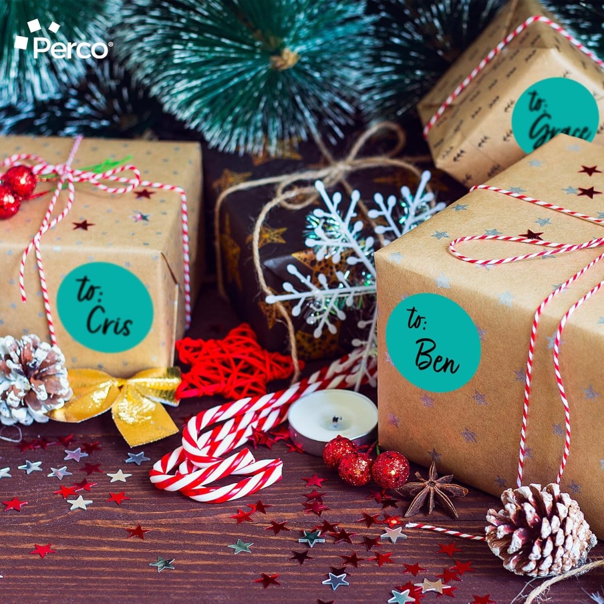 3 - Inch Round Circle Dot Sticker Labels with Strong and Permanent Adhesive - 500 Labels per Roll - Vibrant Colors - Made in USA - Store Supplies