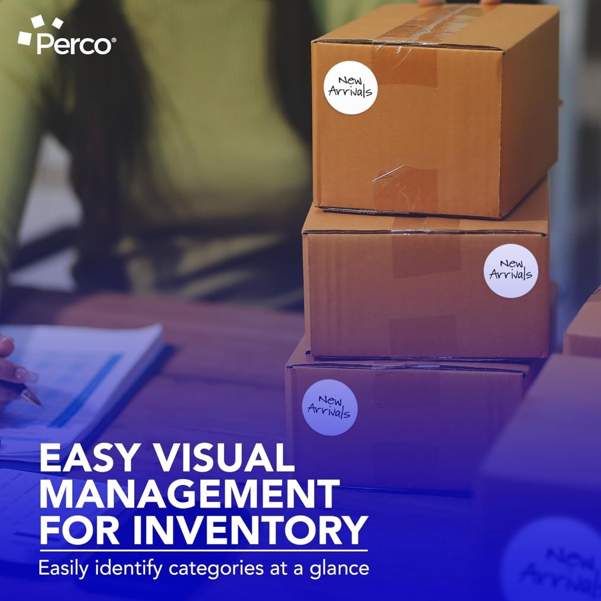 3 - Inch Round Circle Dot Sticker Labels with Strong and Permanent Adhesive - 500 Labels per Roll - Vibrant Colors - Made in USA - Store Supplies