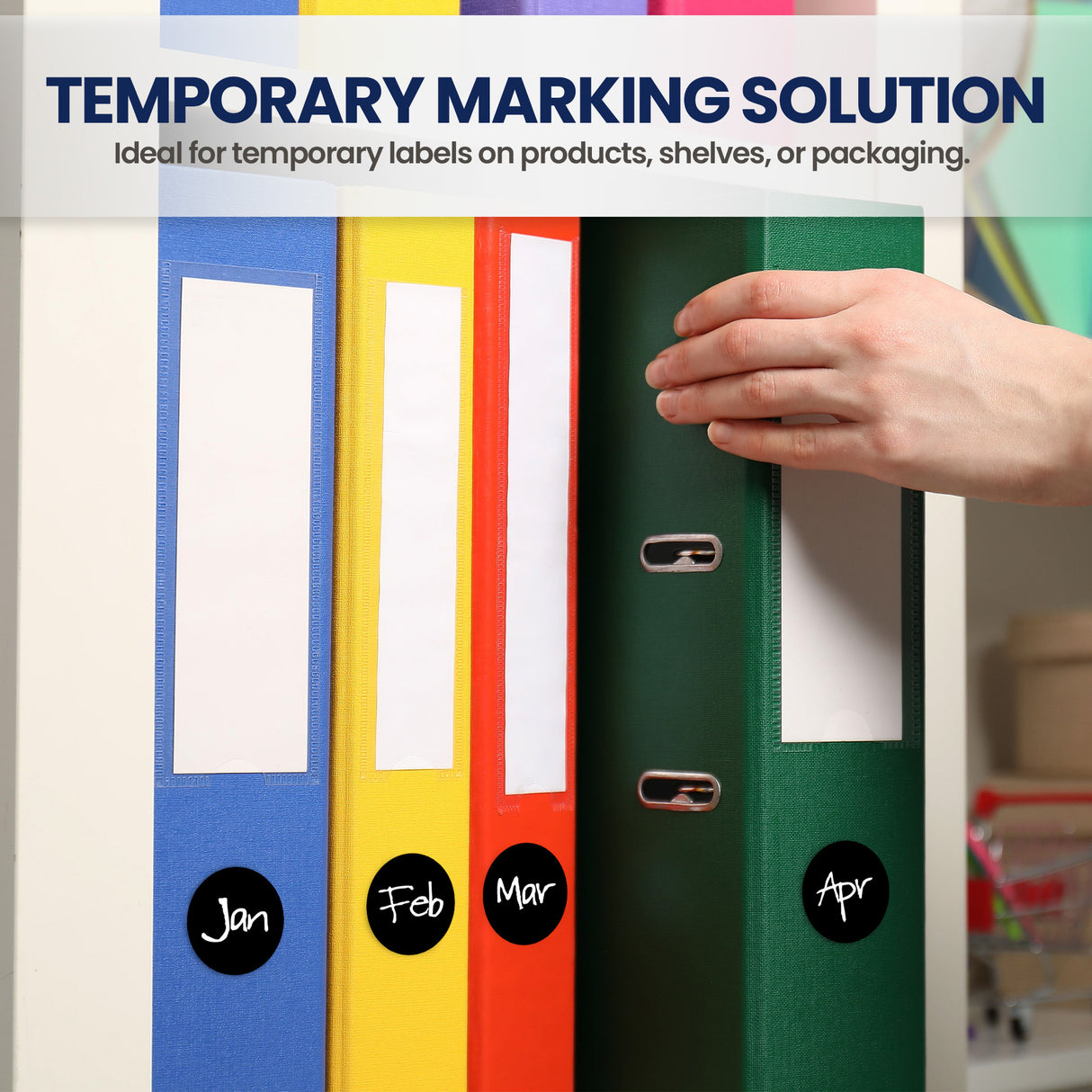 1 Inch Round Sticker Labels - Removable