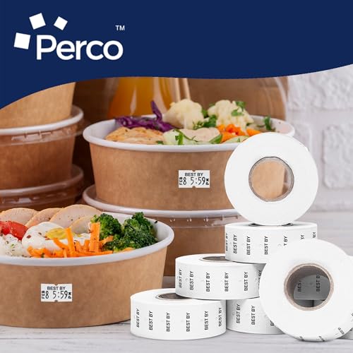 Perco 1 Line Labels - Date Labels - Compatible with compatible_with_product_page | Color: BEST BY | Quantity: 1 Sleeve | Adhesive: global.AdhesiveType | SKU: PL-LGW-BEST-BY-1SLV-U | - shop_