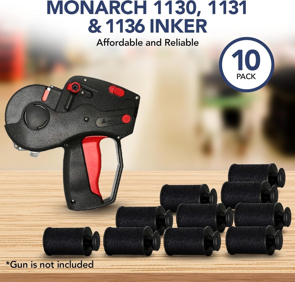 Monarch 1130, 1131, & 1136 Ink Roll - Pack of 10 inkers