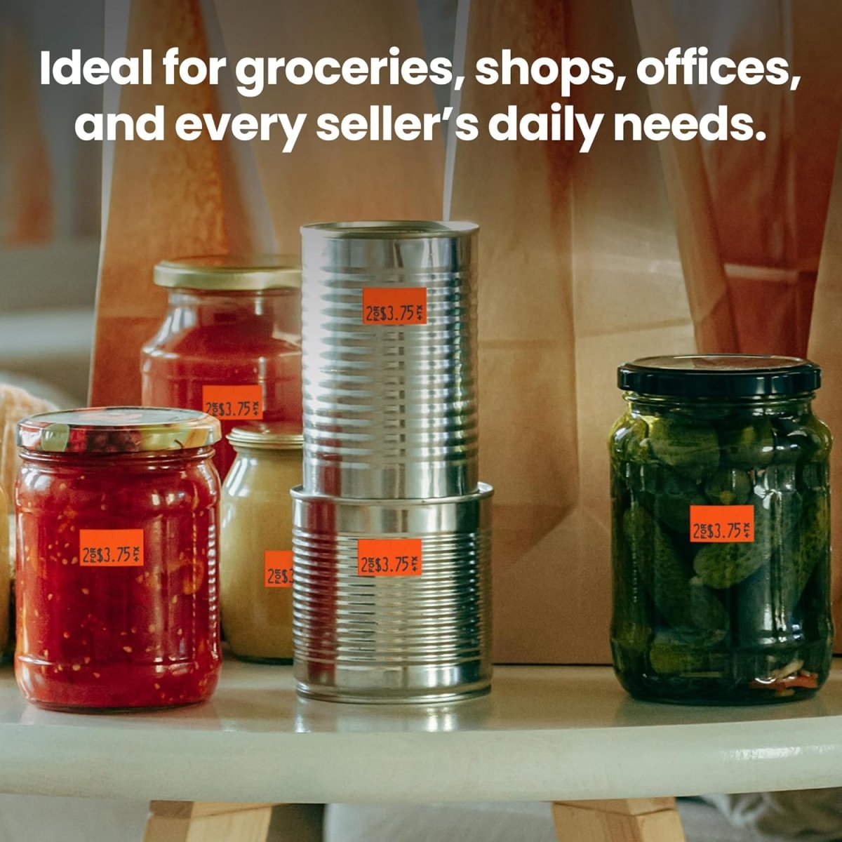 Monarch 1131 - Price Gun Kit - Red Labels - Store Supplies