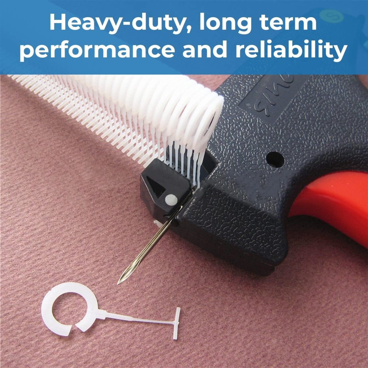 Perco 1 - Inch 25mm J Hook Standard Tagging Attachments Fasteners Tag Pins - Compatible with compatible_with_product_page | Color: 20,000 Barbs | Quantity: | Adhesive: global.AdhesiveType | SKU: PL-JHOOK-20k | - shop_