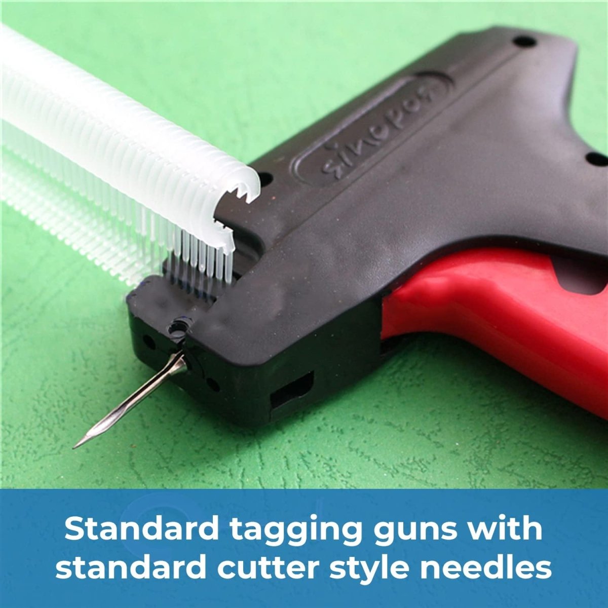 Perco 1 - Inch 25mm J Hook Standard Tagging Attachments Fasteners Tag Pins - Compatible with compatible_with_product_page | Color: 20,000 Barbs | Quantity: | Adhesive: global.AdhesiveType | SKU: PL-JHOOK-20k | - shop_