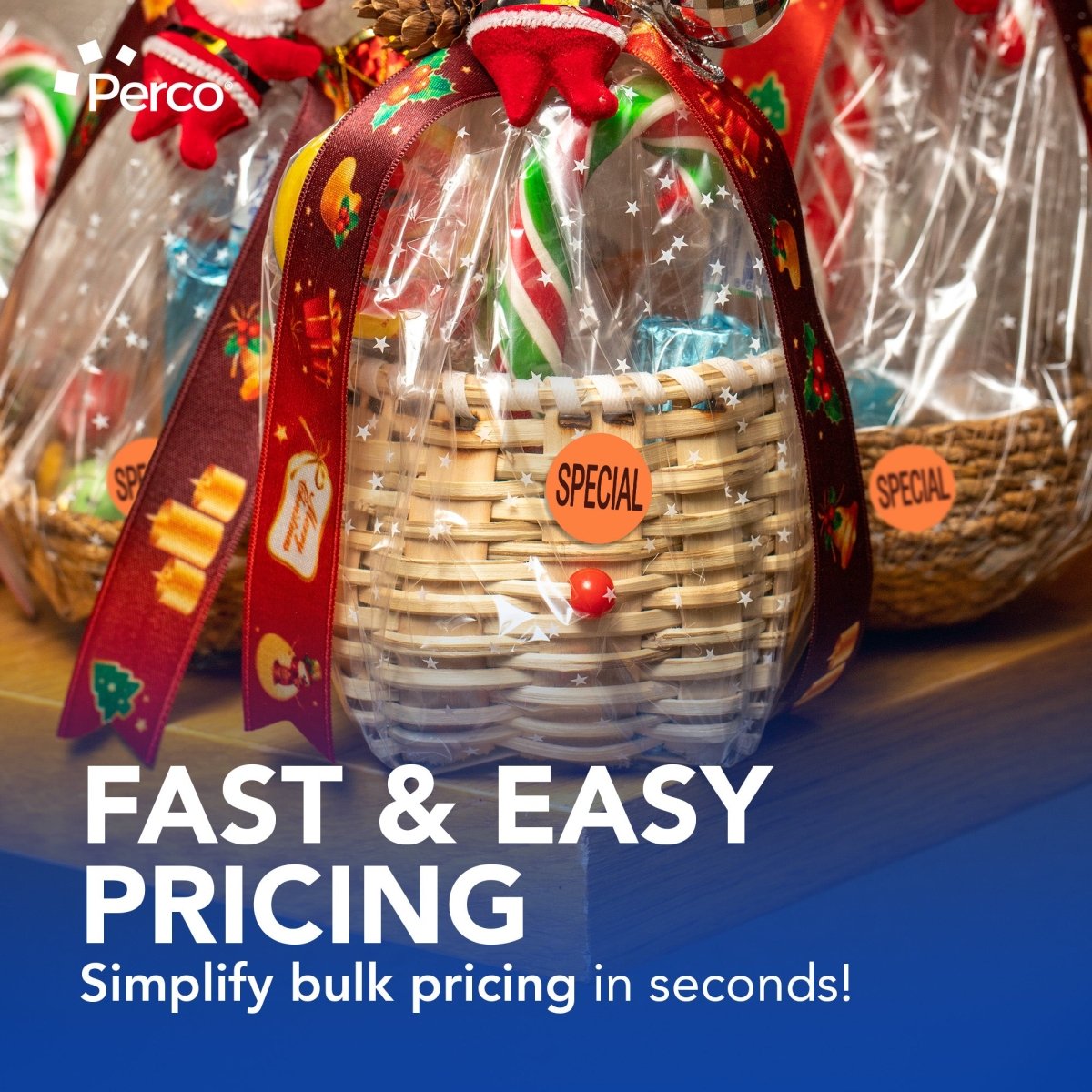 Perco 1 - Inch Fluorescent Red Promotional Sale Circle Sticker Labels - Special