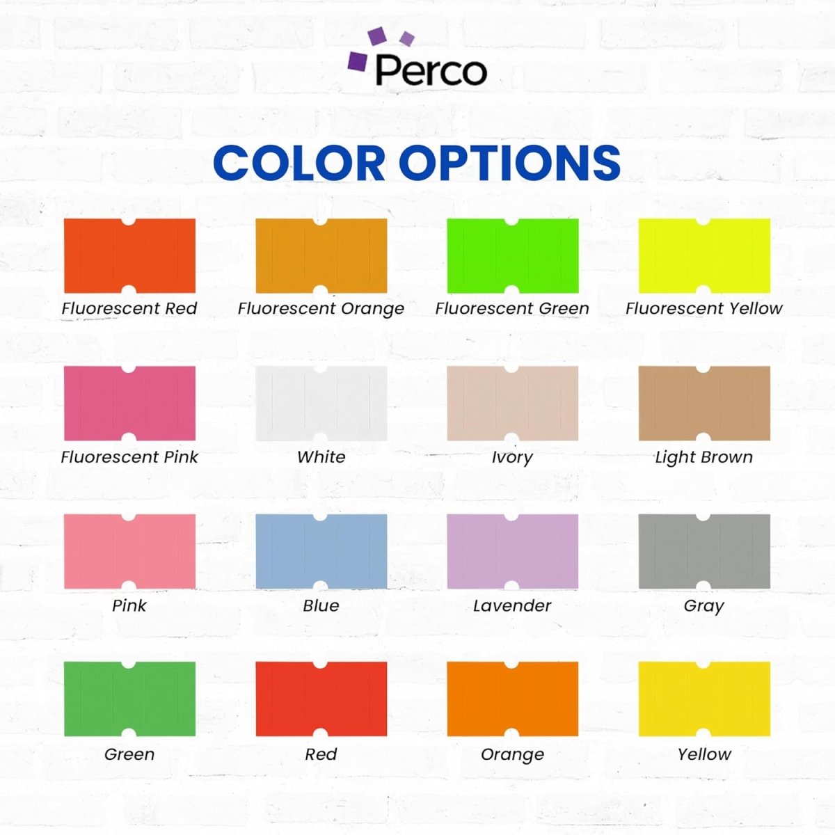 Perco 1 Line - Blank Price and Date Gun Labels for Perco Lite, X, Plus, and Pro 1 Line Price and Date Guns - Custom Labels Case of 30 Sleeves / 240 Rolls / 240000 Blank Pricing Labels