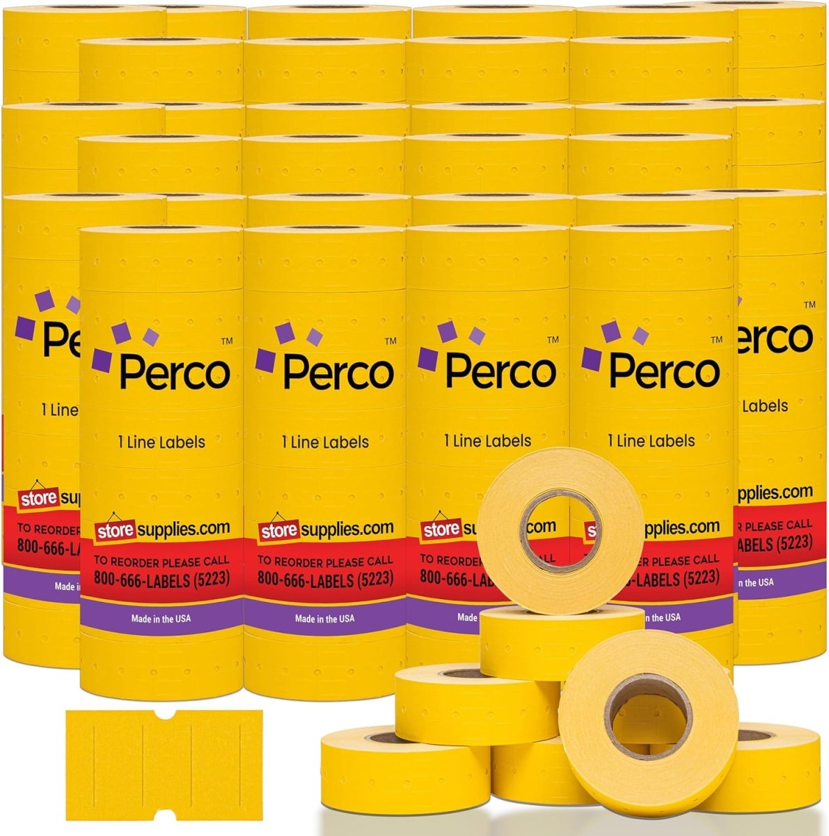 Perco 1 Line Labels - Store Supplies