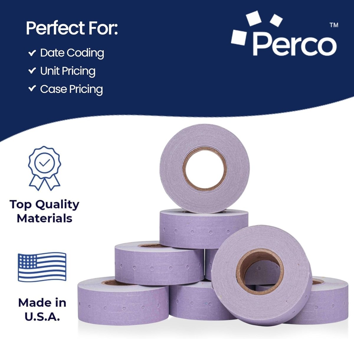 Perco 1 Line Labels - Store Supplies