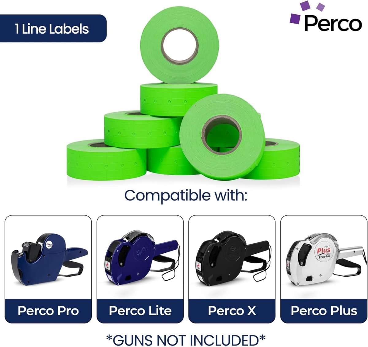 Perco 1 Line Labels - Store Supplies