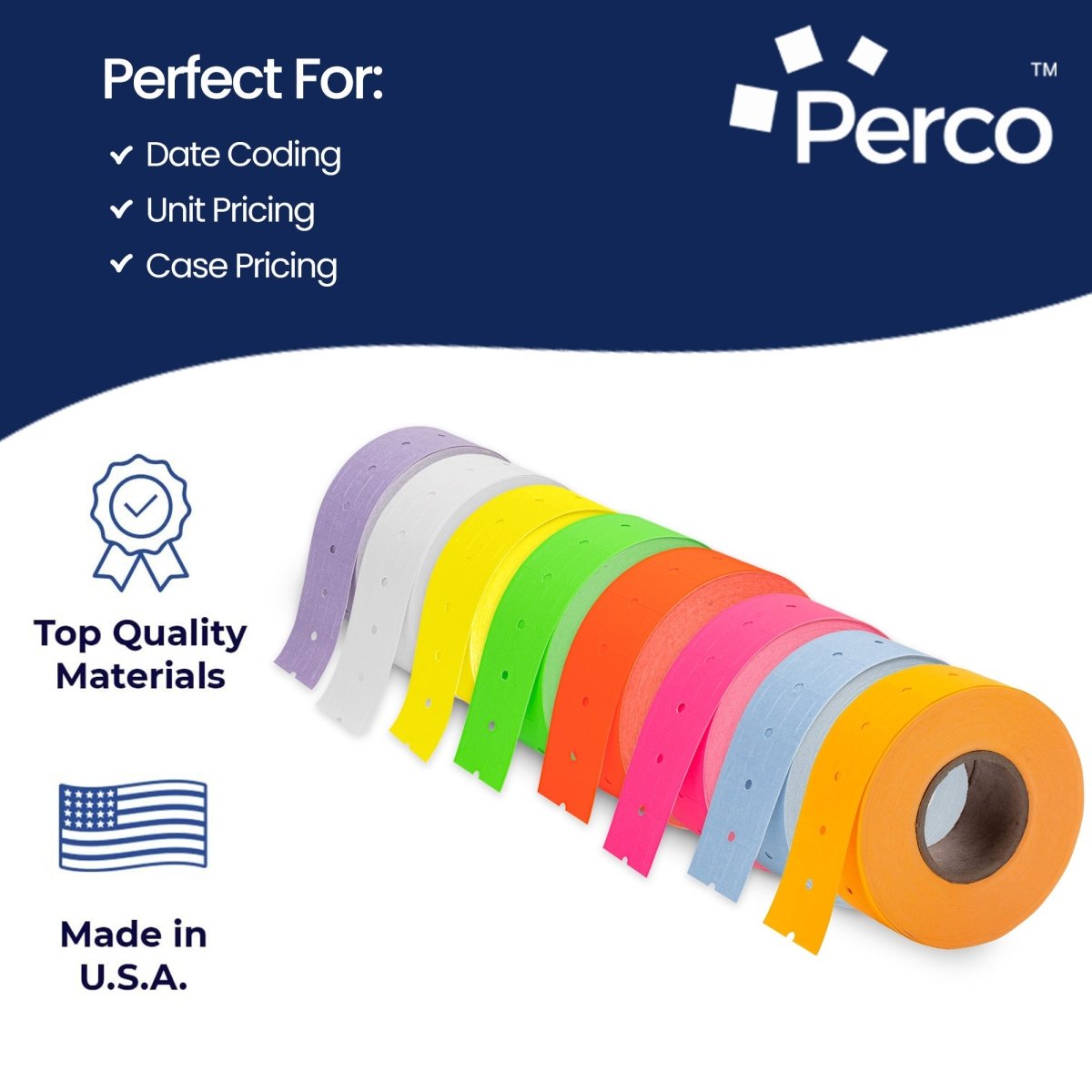 Perco 1 Line Labels - Store Supplies