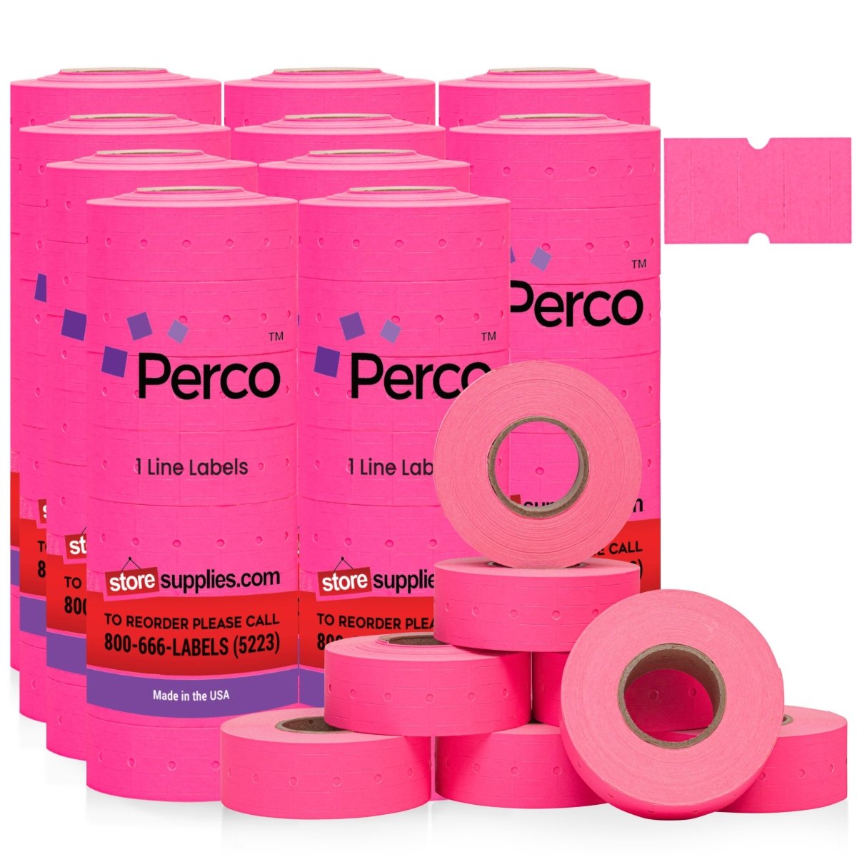 Perco 1 Line Labels - Store Supplies