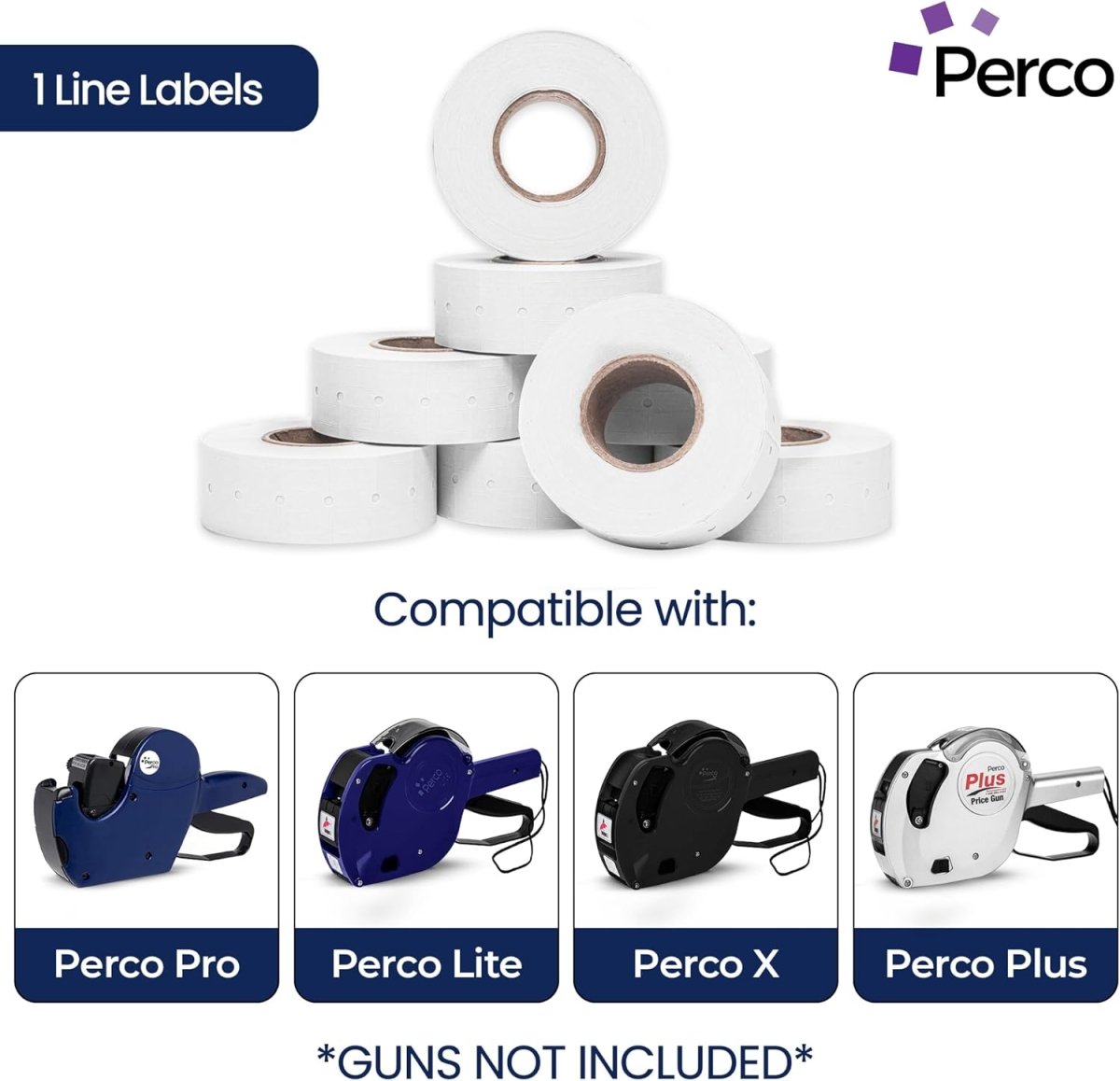 Perco 1 Line Labels - Store Supplies