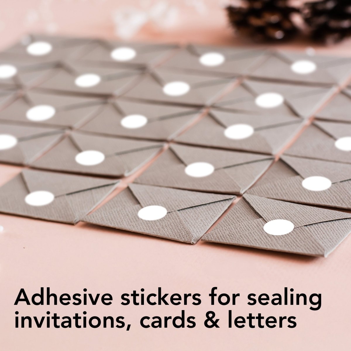 Perco 1/2 Inch Round Sticker Labels - White 10 Rolls