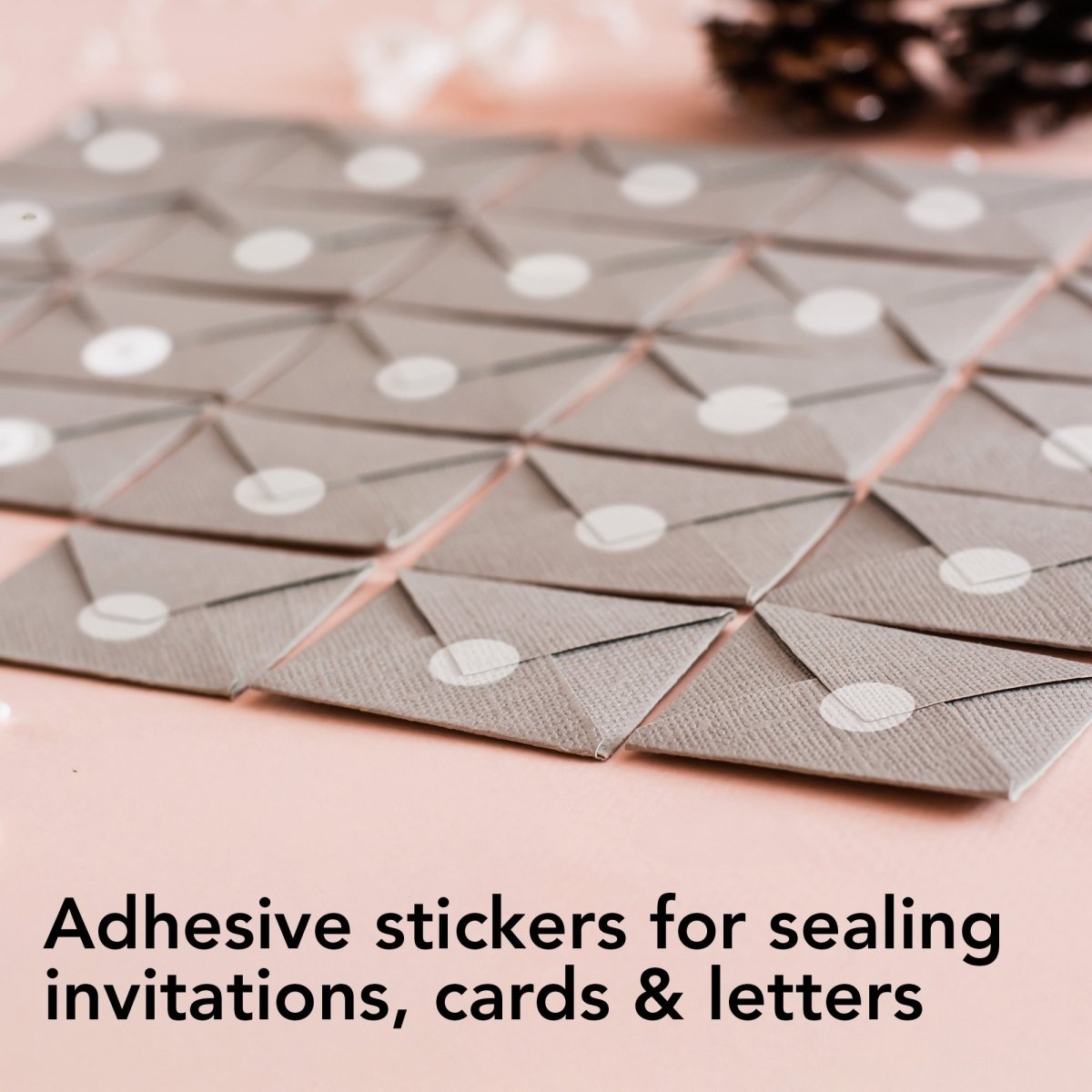 Perco 1/2 Inch Round Sticker Labels - Clear 1 Roll