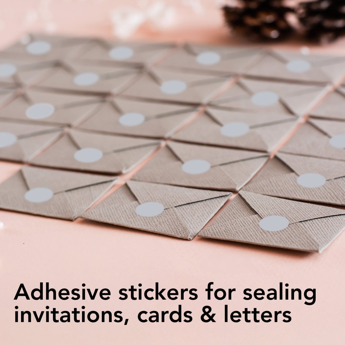 Perco 1/2 Inch Round Sticker Labels - Metallic Silver 1 Roll