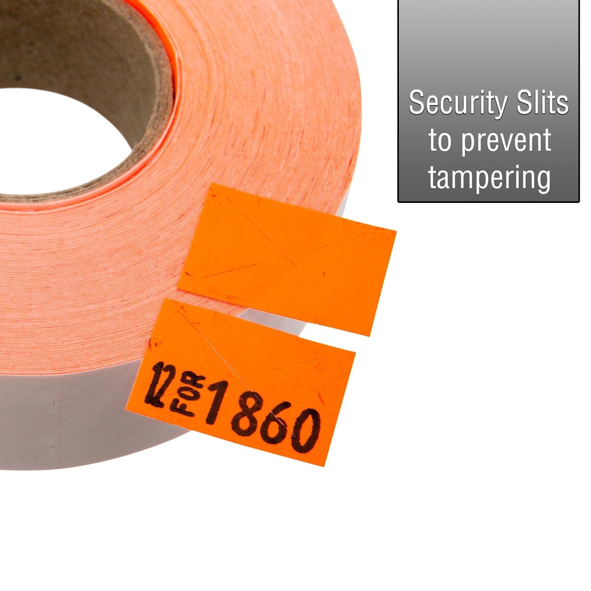 Perco 1812 Price Labels for Garvey 18 - 6 - Fluorescent Red Starter Kit