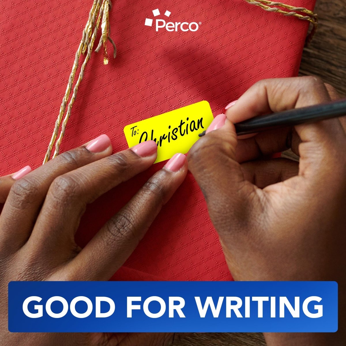 Perco 1x2 Inch Sticker Labels with Easy Peel Perforation—500 Stickers Per Roll — Strong Adhesion, Vibrant Colors for Folders, Barcodes, Jars & Bins in Office, Mailing, Inventory & Crafting—Made in USA - Fluorescent Yellow