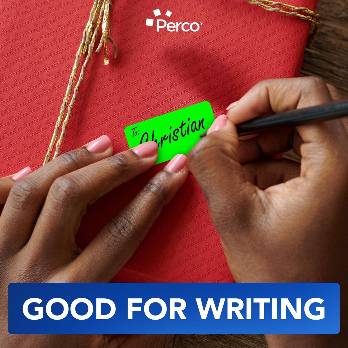 Perco 1x2 Inch Sticker Labels with Easy Peel Perforation—500 Stickers Per Roll — Strong Adhesion, Vibrant Colors for Folders, Barcodes, Jars & Bins in Office, Mailing, Inventory & Crafting—Made in USA - Fluorescent Green