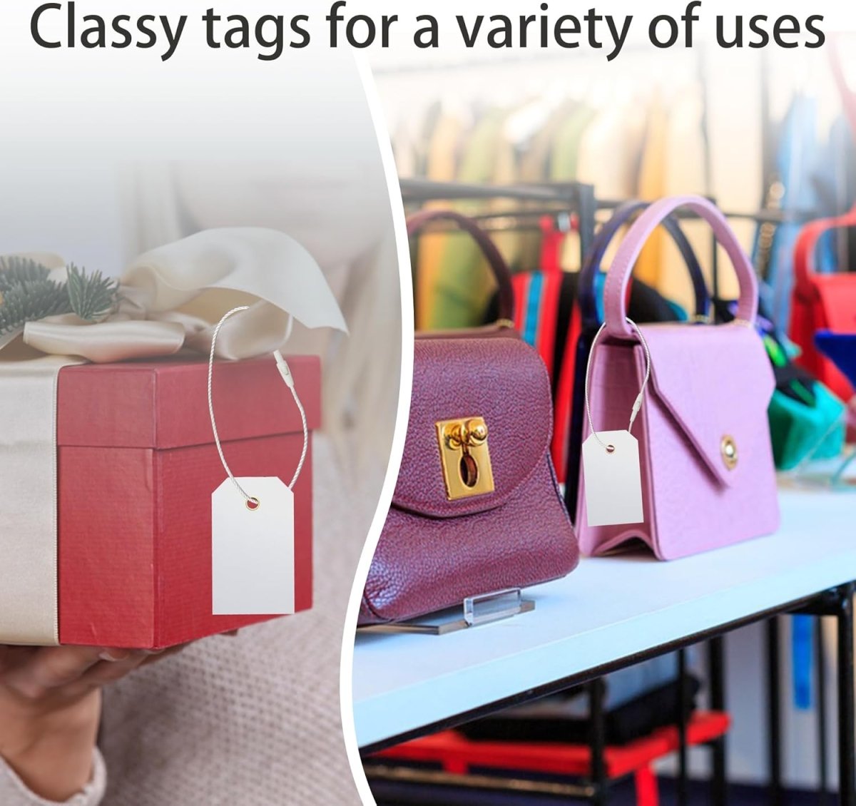 Perco DL153 Cotton String Tags - Compatible with compatible_with_product_page | Color: Beige | Quantity: Polyester | Adhesive: global.AdhesiveType | SKU: cotton-string-tag-DL153-beige-polyester | - shop_