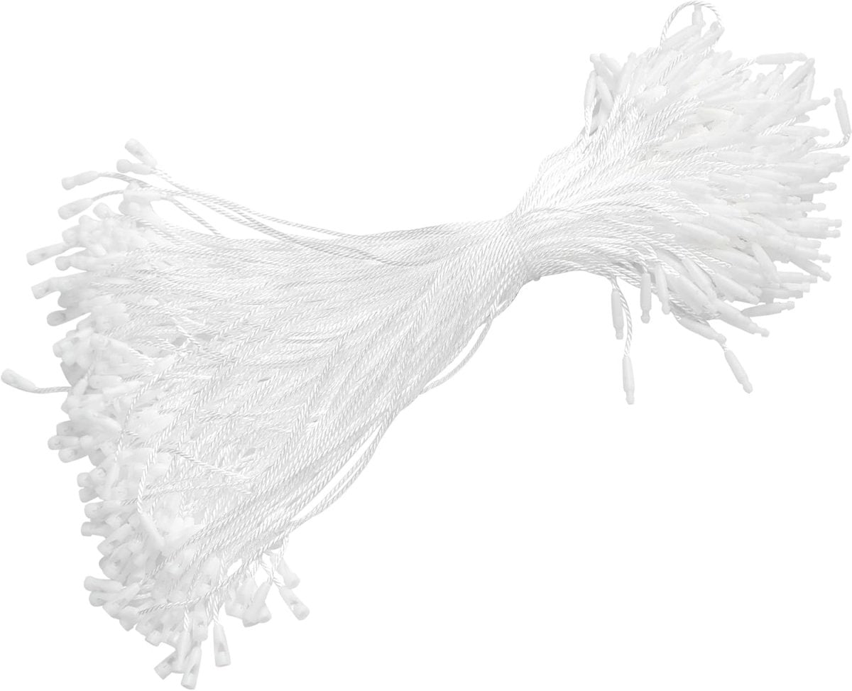Perco DL153 Cotton String Tags - White Polyester