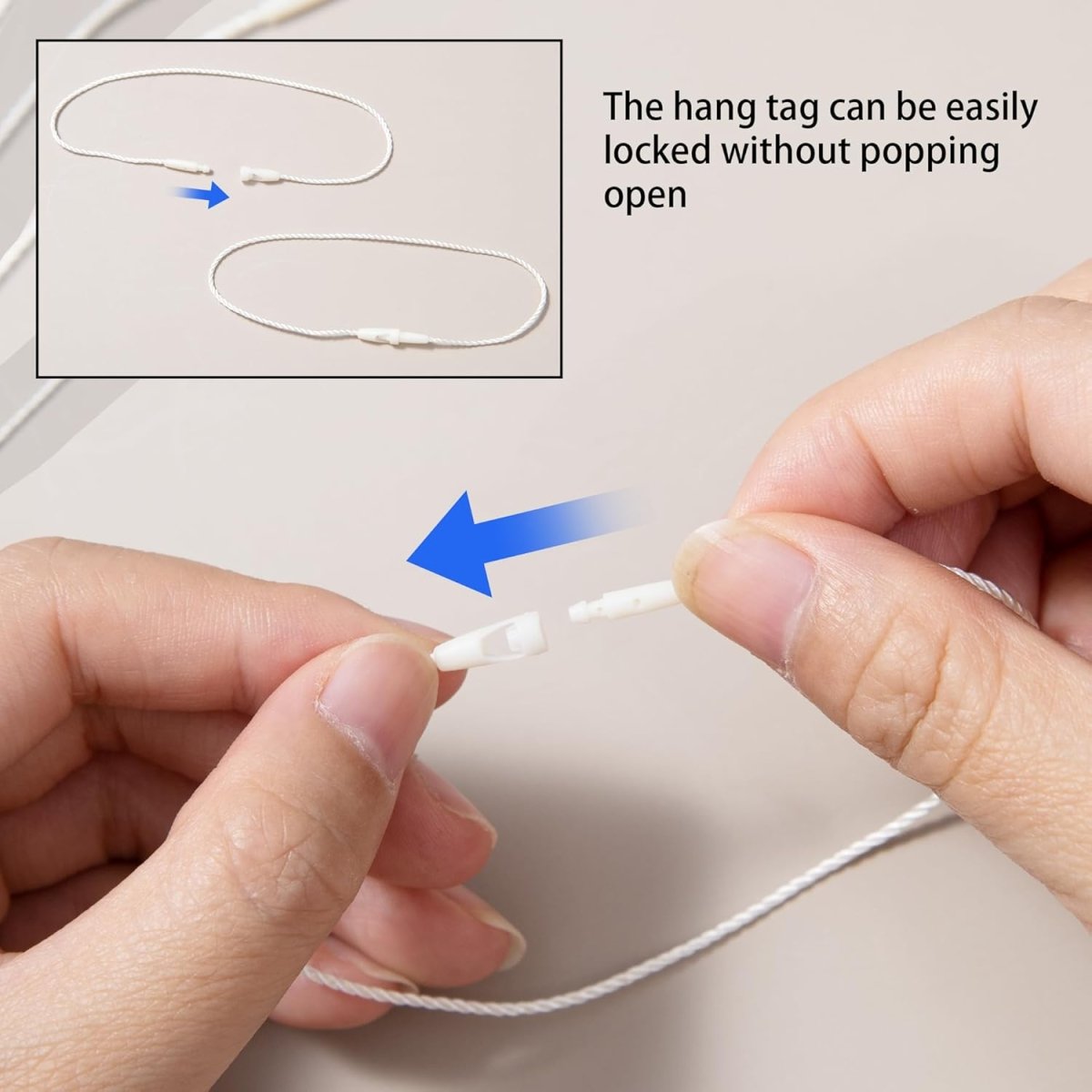 Perco DL153 Cotton String Tags - Compatible with compatible_with_product_page | Color: White | Quantity: Polyester | Adhesive: global.AdhesiveType | SKU: cotton-string-tag-DL153-white-polyester | - shop_