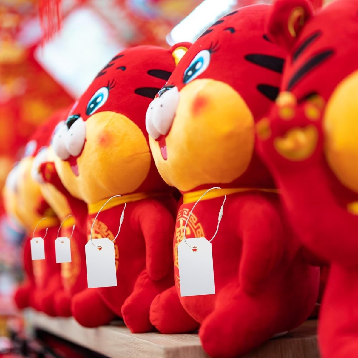 Perco DL153 Cotton String Tags - Compatible with compatible_with_product_page | Color: White | Quantity: Polyester | Adhesive: global.AdhesiveType | SKU: cotton-string-tag-DL153-white-polyester | - shop_