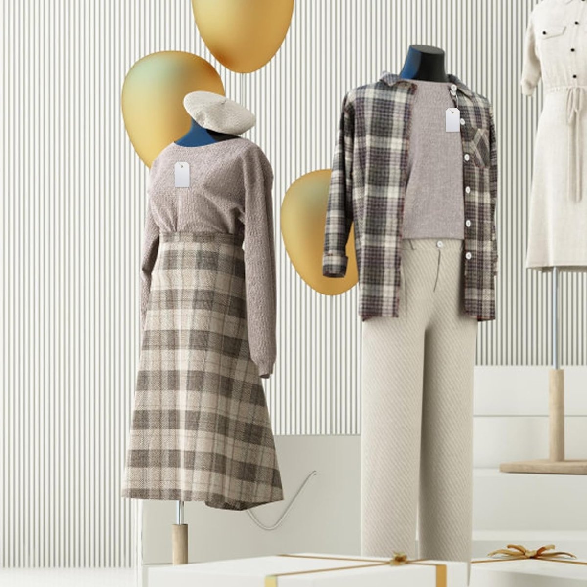 Perco DL153 Cotton String Tags - Compatible with compatible_with_product_page | Color: Beige | Quantity: Polyester | Adhesive: global.AdhesiveType | SKU: cotton-string-tag-DL153-beige-polyester | - shop_