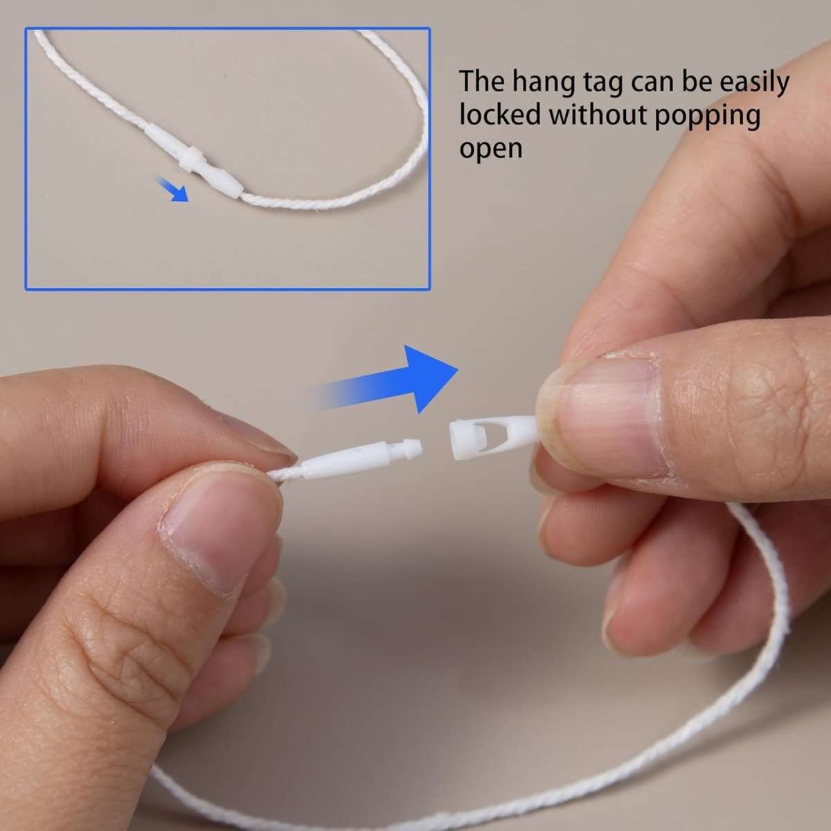 Perco DL153 Cotton String Tags - Compatible with compatible_with_product_page | Color: White | Quantity: Cotton | Adhesive: global.AdhesiveType | SKU: cotton-string-tag-DL153-white-cotton | - shop_