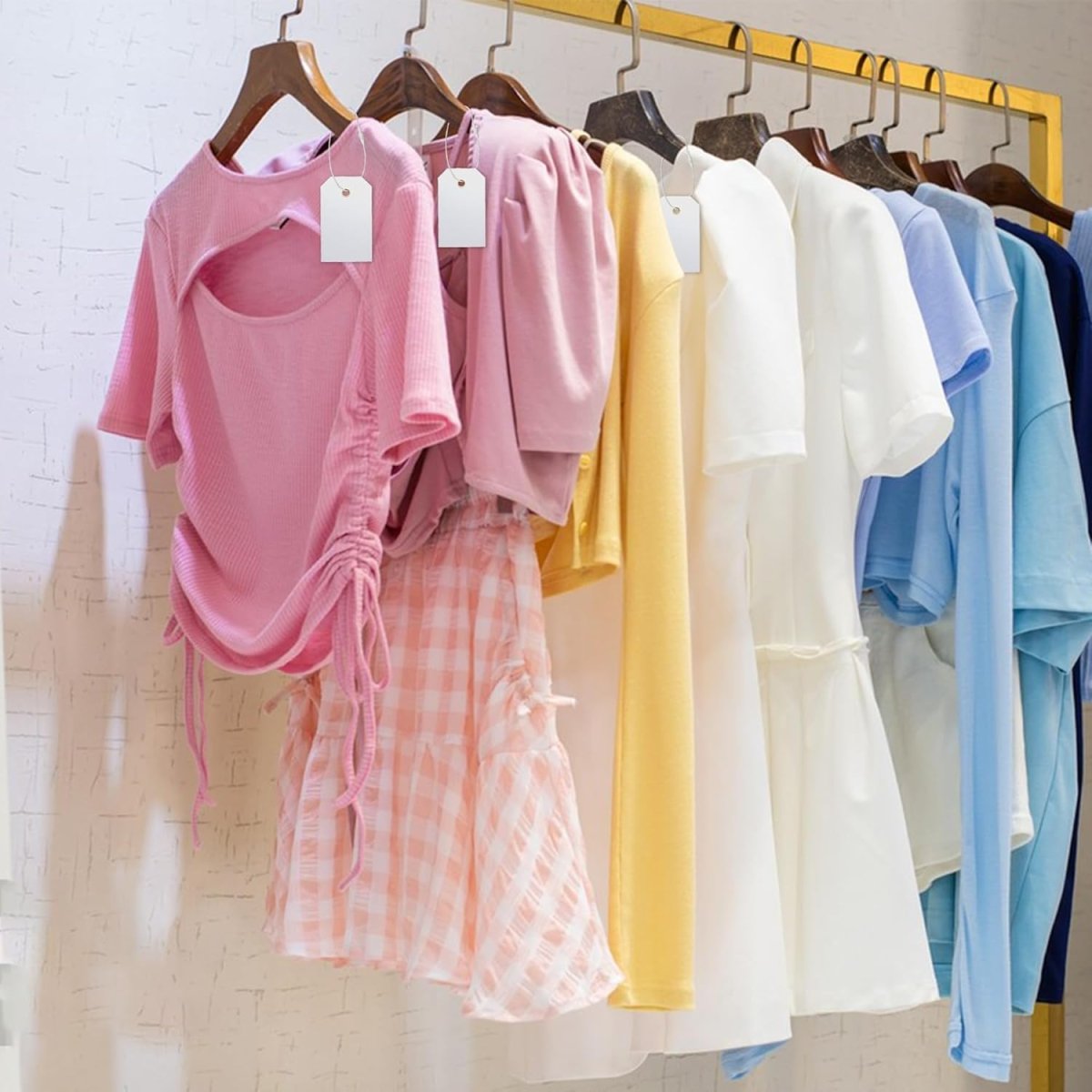 Perco DL153 Cotton String Tags - Compatible with compatible_with_product_page | Color: Beige | Quantity: Cotton | Adhesive: global.AdhesiveType | SKU: cotton-string-tag-DL153-beige-cotton | - shop_