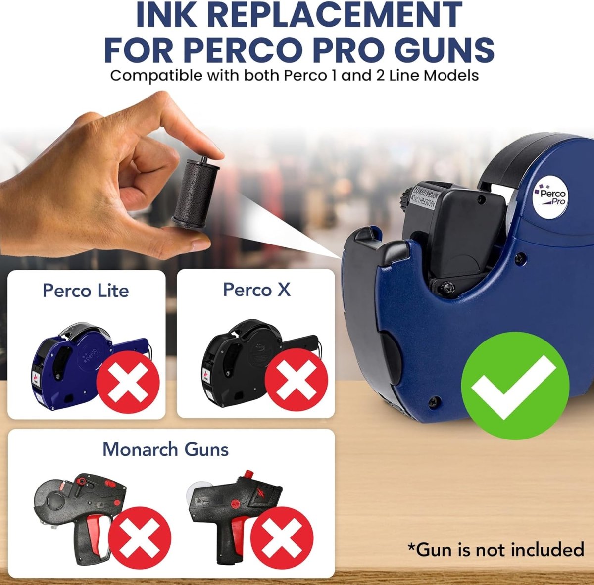 Perco Ink Roll for all Perco Pro Price Guns - Store Supplies