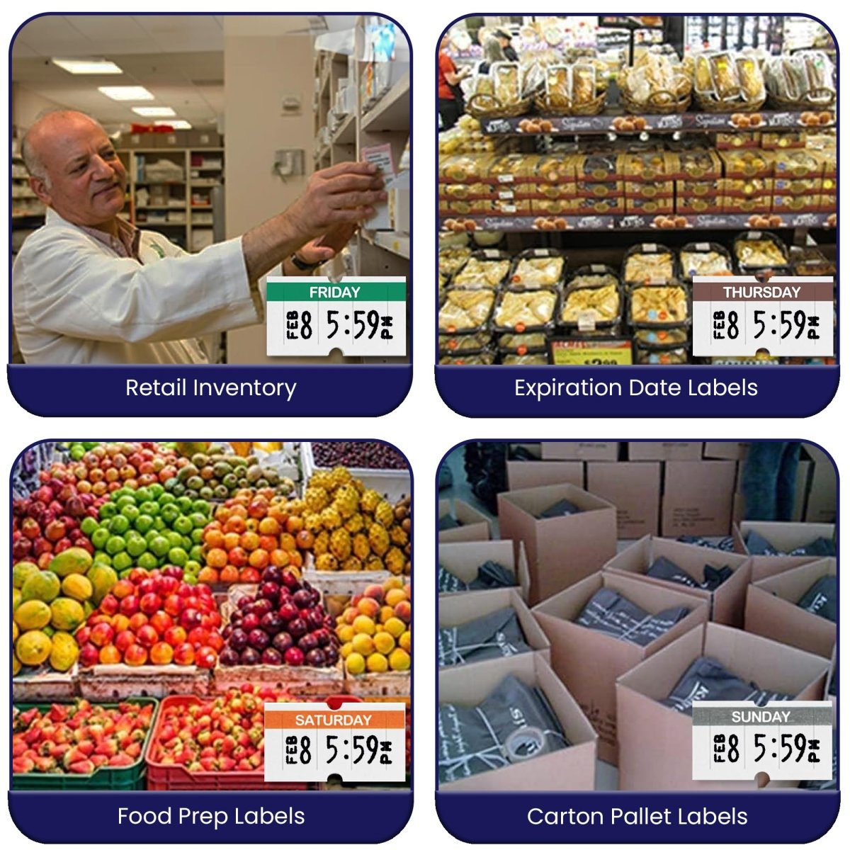 Perco Lite - Compatible with compatible_with_product_page | Color: Date Gun | Quantity: Day of week | Adhesive: global.AdhesiveType | SKU: perco-lite-dayofweek | - shop_