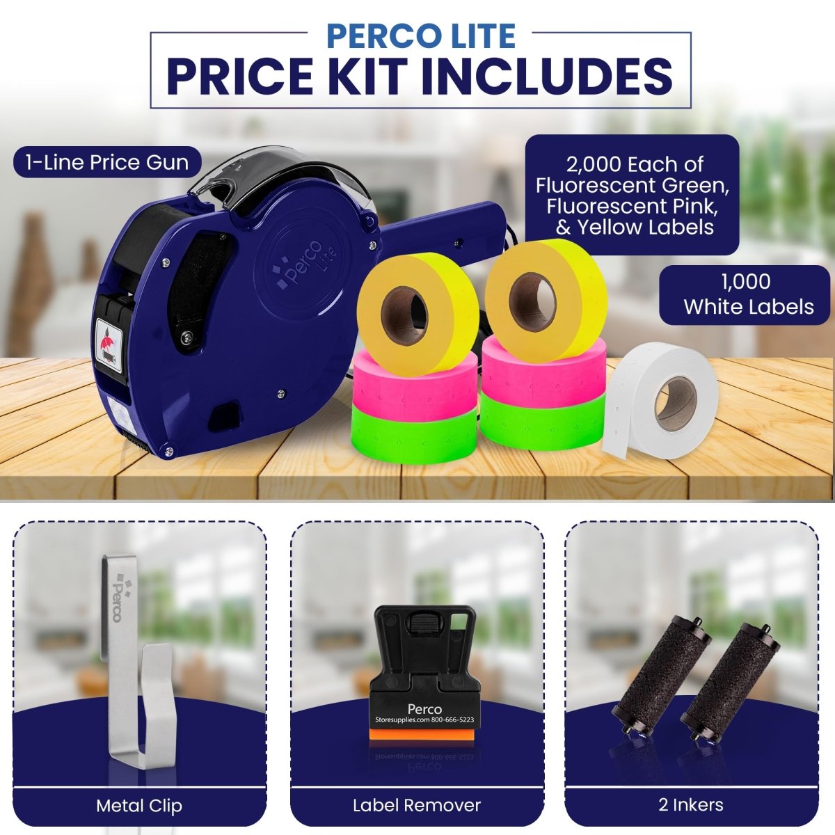 Perco Lite - Compatible with compatible_with_product_page | Color: Price Gun | Quantity: Tri Color | Adhesive: global.AdhesiveType | SKU: perco-lite-gyp | - shop_