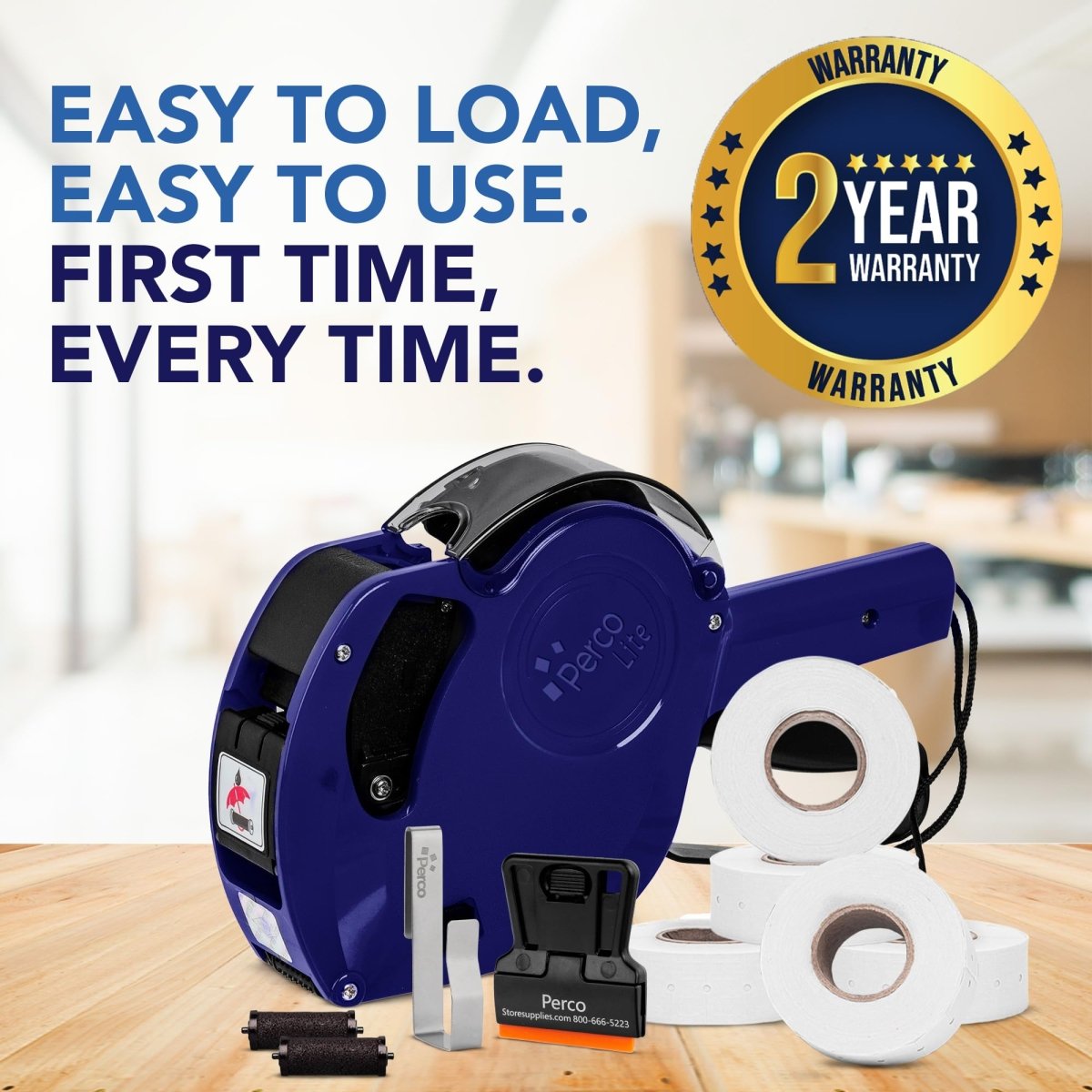 Perco Lite Pricing & Date Labeler - Price Gun White