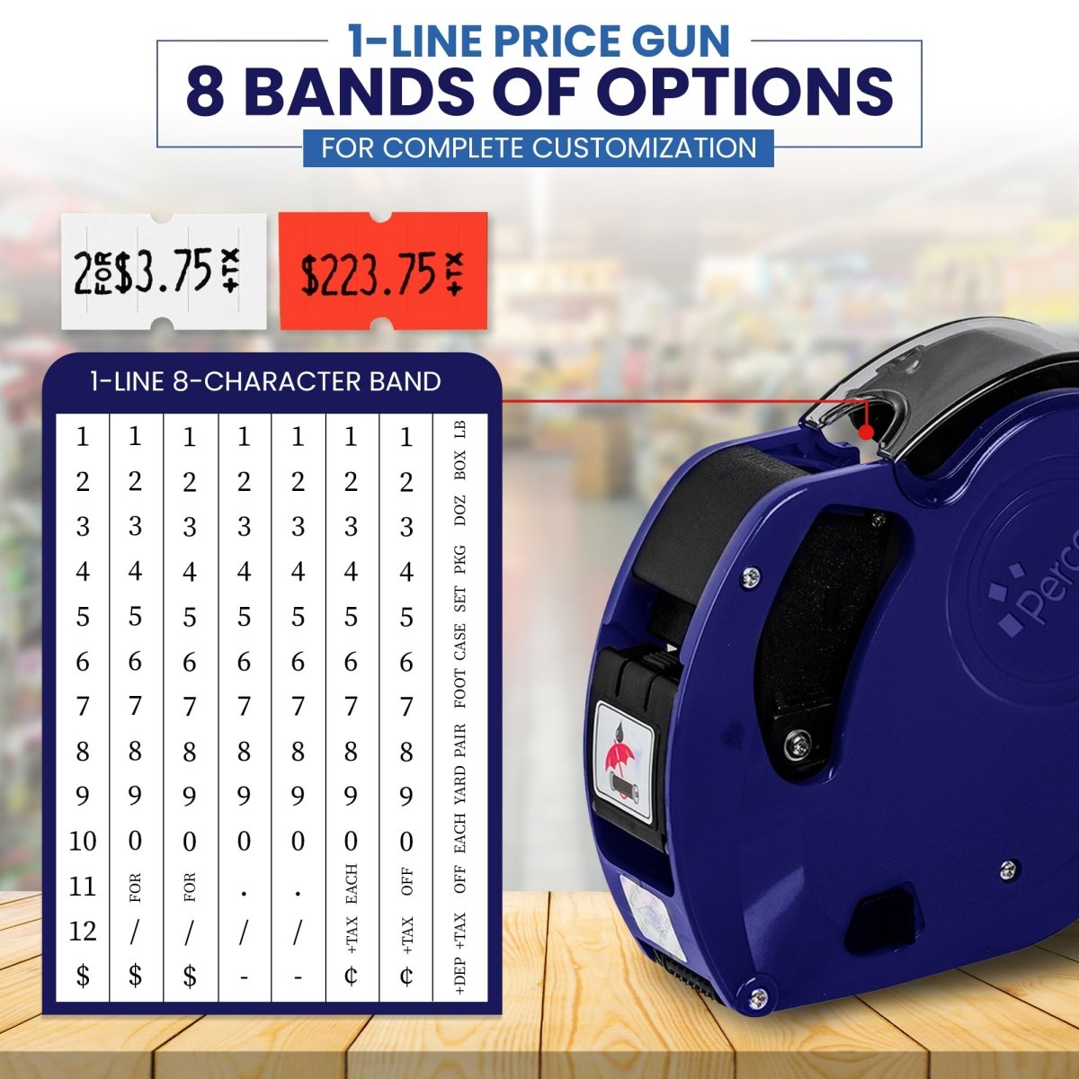 Perco Lite Pricing & Date Labeler - Price Gun White
