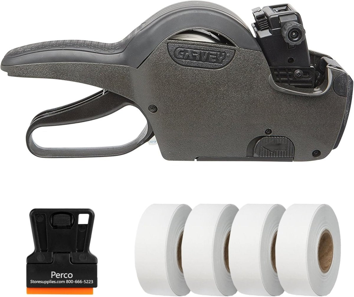 Perco Price Labels for Garvey 22 - 6 / 22 - 7 / 22 - 8 - White Starter Kit