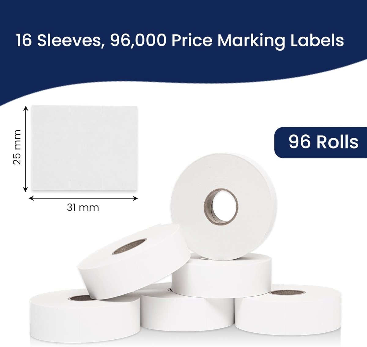 Perco Price Labels for Monarch 1153 Price Labeler - 16 Sleeves
