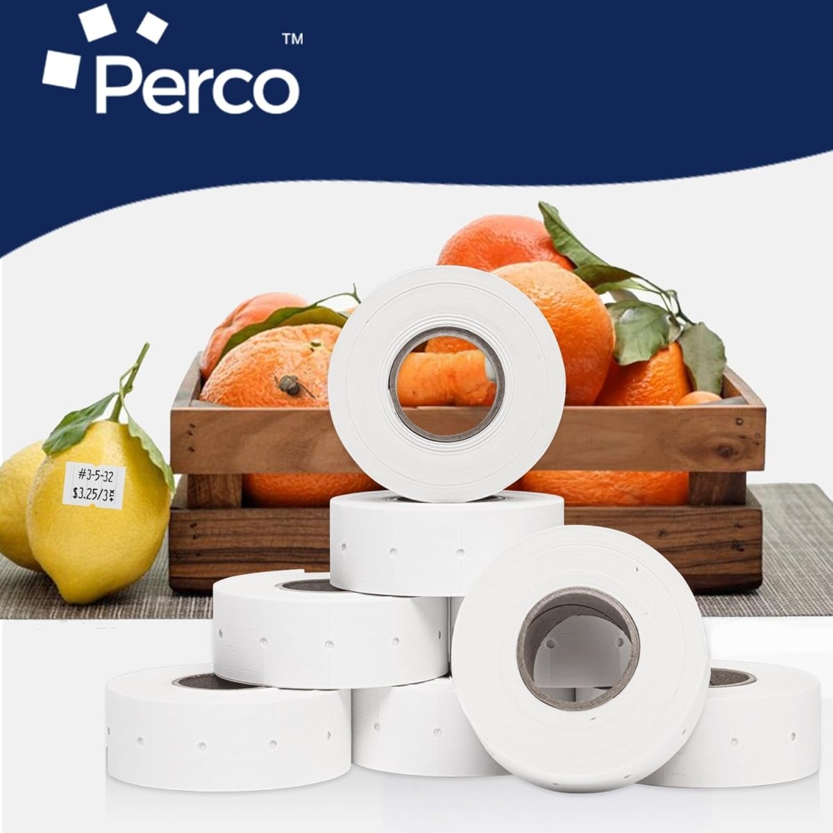 Perco Pro 2 - Line Labels - Lavender Case of 10 Sleeves / 64 Rolls / 60000 Blank Pricing Labels